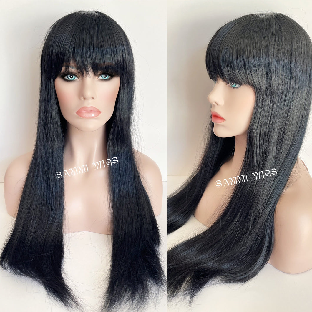 Black hotsell thick wig