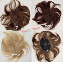 Load image into Gallery viewer, HH186 100% human hair clip on hair topper
